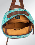 American Darling Hand Tooled Hair On Genuine Leather Women Bag Western Handbag Purse