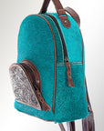 American Darling Hand Tooled Hair On Genuine Leather Women Bag Western Handbag Purse