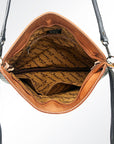 American Darling Clutch Hand Tooled Saddle Blanket Fabric Genuine Leather Western Women Bag Handbag Purse | Purses for Cute