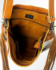 American Darling ADBGZ161 Crossbody Hair-On Genuine Leather Women Bag Western Handbag Purse
