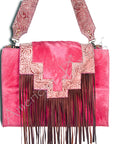 American Darling ADBGZ164 Tote Hand Tooled Genuine Leather Women Bag Western Handbag Purse