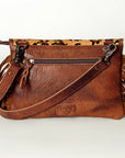 American Darling ADBG506CHEGOFRNG Small Crossbody Hand Tooled Hair-On Genuine Leather Women Bag Western Handbag Purse