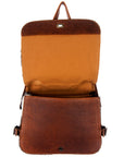 American Darling ADBG508BRW Small Crossbody Hair-On Genuine Leather Women Bag Western Handbag Purse