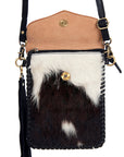 American Darling ADBGD115 Crossbody Hand Tooled Hair-On Genuine Leather Women Bag Western Handbag Purse