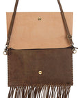 American Darling ADBGD116 Envelope Hand Tooled Genuine Leather Women Bag Western Handbag Purse