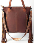American Darling ADBGZ166 Crossbody Hand Tooled Hair-On Genuine Leather Women Bag Western Handbag Purse