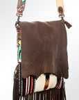 American Darling Messenger Saddle Blanket Genuine Leather Women Bag Western Handbag Purse