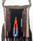 American Darling Messenger Saddle Blanket Genuine Leather Women Bag Western Handbag Purse
