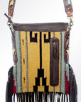 American Darling Messenger Saddle Blanket Genuine Leather Women Bag Western Handbag Purse