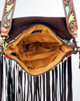 American Darling Messenger Saddle Blanket Genuine Leather Women Bag Western Handbag Purse