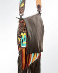 American Darling Messenger Saddle Blanket Genuine Leather Women Bag Western Handbag Purse