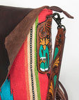 American Darling Messenger Saddle Blanket Genuine Leather Women Bag Western Handbag Purse