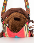 American Darling Messenger Saddle Blanket Genuine Leather Women Bag Western Handbag Purse