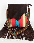 American Darling Messenger Saddle Blanket Genuine Leather Women Bag Western Handbag Purse