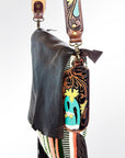 American Darling Messenger Saddle Blanket Genuine Leather Women Bag Western Handbag Purse