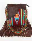 American Darling Messenger Saddle Blanket Genuine Leather Women Bag Western Handbag Purse