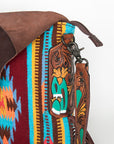 American Darling Messenger Saddle Blanket Genuine Leather Women Bag Western Handbag Purse