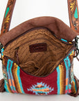 American Darling Messenger Saddle Blanket Genuine Leather Women Bag Western Handbag Purse