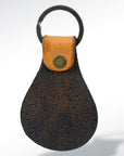 American Darling ADKR148 Hand Tooled Carved Genuine Leather Keyring