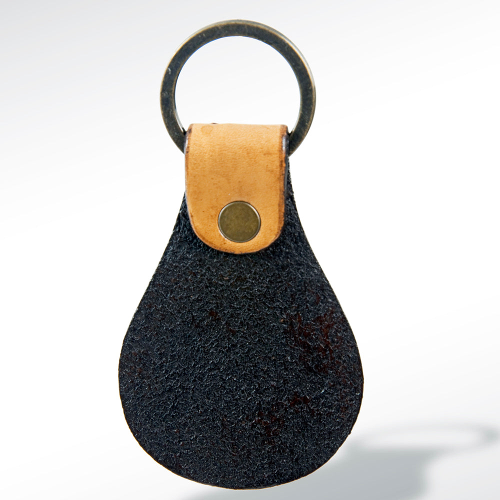 American Darling ADKR149 Hand Tooled Carved Genuine Leather Keyring
