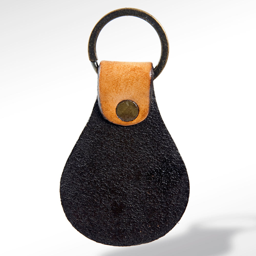 American Darling ADKR154 Hand Tooled Carved Genuine Leather Keyring