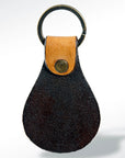 American Darling ADKR156 Hand Tooled Carved Genuine Leather Keyring