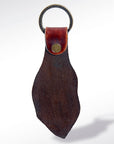 American Darling ADKR159 Hand Tooled Carved Genuine Leather Keyring