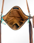American Darling Saddle Blanket Genuine Leather Women Bag Western Handbag Purse