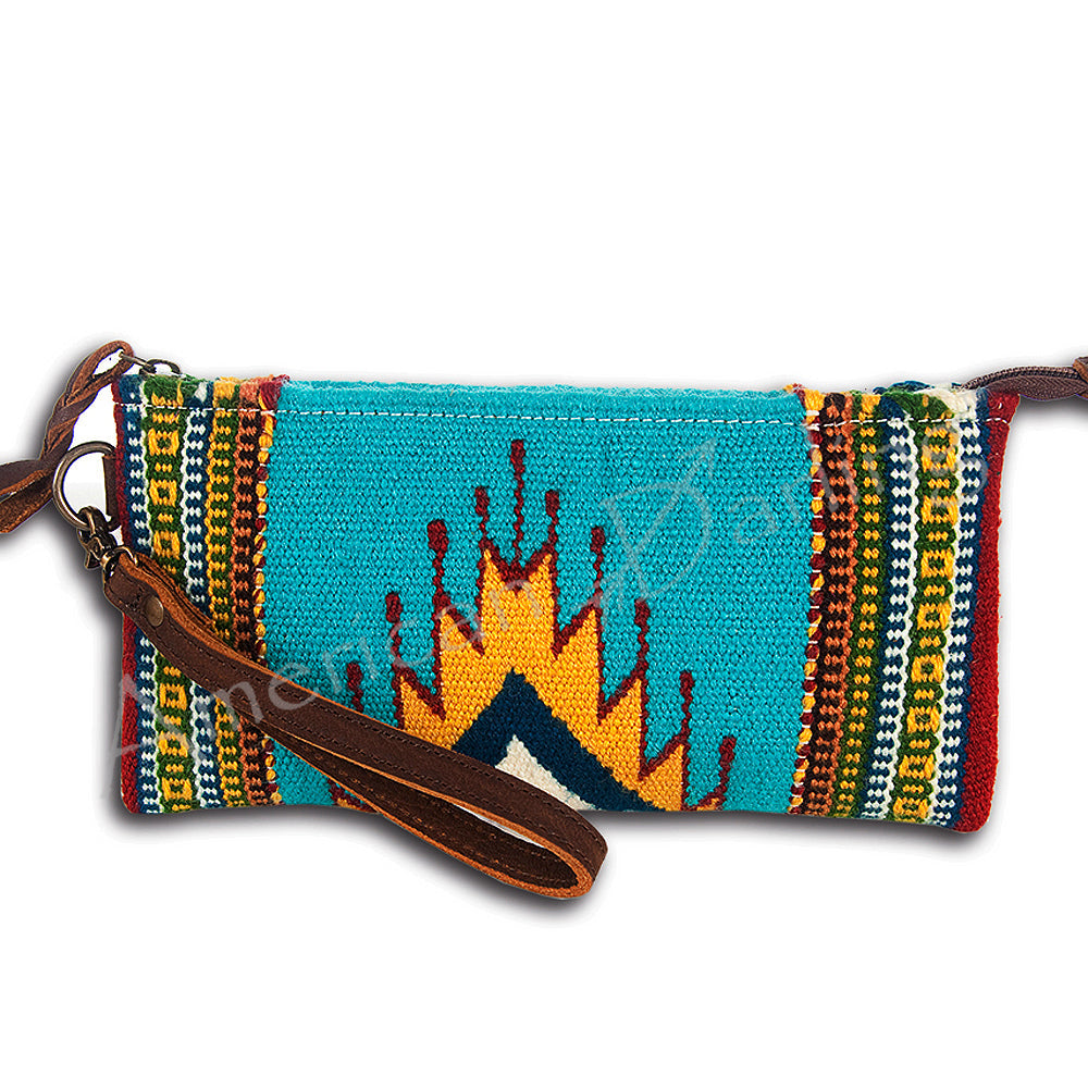 American Darling Wristlet Genuine Leather Women Bag W. Handbag Purse –