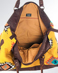American Darling Duffel Saddle Blanket Genuine Leather Women Bag Western Handbag Purse