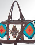 American Darling Duffel Saddle Blanket Genuine Leather Women Bag Western Handbag Purse