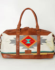 American Darling Duffel Saddle Blanket Genuine Leather Women Bag Western Handbag Purse