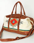 American Darling Duffel Saddle Blanket Genuine Leather Women Bag Western Handbag Purse