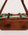 American Darling Duffel Saddle Blanket Genuine Leather Women Bag Western Handbag Purse