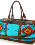 American Darling Duffel Saddle Blanket Genuine Leather Women Bag Western Handbag Purse