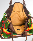 American Darling Duffel Saddle Blanket Genuine Leather Women Bag Western Handbag Purse