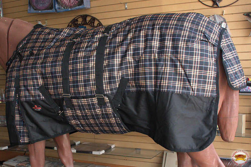 66&quot;- 84&quot; Hilason 1200D Winter Waterproof Turnout Horse Blanket Belly Wrap