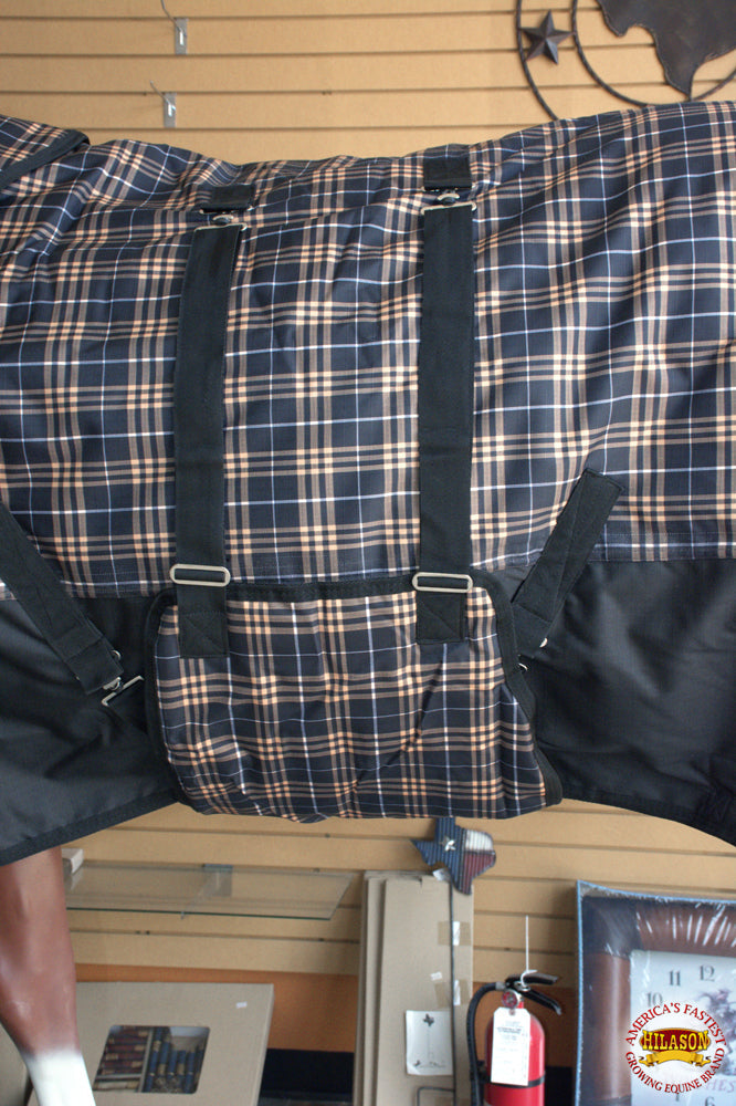66&quot;- 84&quot; Hilason 1200D Winter Waterproof Turnout Horse Blanket Belly Wrap