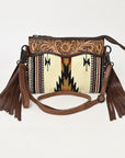 American Darling Cross Body Hand Tooled Saddle Blanket Genuine Leather Women Bag Western Handbag Purse