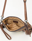 American Darling Cross Body Hand Tooled Saddle Blanket Genuine Leather Women Bag Western Handbag Purse