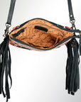 American Darling Cross Body Hand Tooled Saddle Blanket Genuine Leather Women Bag Western Handbag Purse