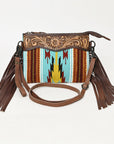 American Darling Cross Body Hand Tooled Saddle Blanket Genuine Leather Women Bag Western Handbag Purse