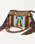 American Darling Cross Body Hand Tooled Saddle Blanket Genuine Leather Women Bag Western Handbag Purse