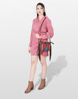 American Darling Cross Body Hand Tooled Saddle Blanket Genuine Leather Women Bag Western Handbag Purse