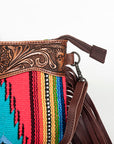 American Darling Cross Body Hand Tooled Saddle Blanket Genuine Leather Women Bag Western Handbag Purse