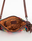 American Darling Cross Body Hand Tooled Saddle Blanket Genuine Leather Women Bag Western Handbag Purse