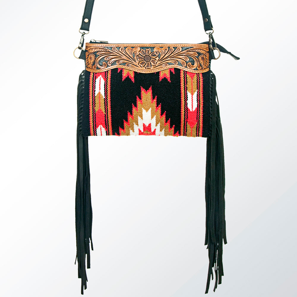 American Darling Cross Body Hand Tooled Saddle Blanket Genuine Leather Women Bag Western Handbag Purse
