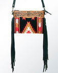 American Darling Cross Body Hand Tooled Saddle Blanket Genuine Leather Women Bag Western Handbag Purse