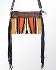 American Darling Cross Body Hand Tooled Saddle Blanket Genuine Leather Women Bag Western Handbag Purse