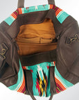American Darling Saddle Blanket Genuine Leather Women Bag Western Handbag Purse